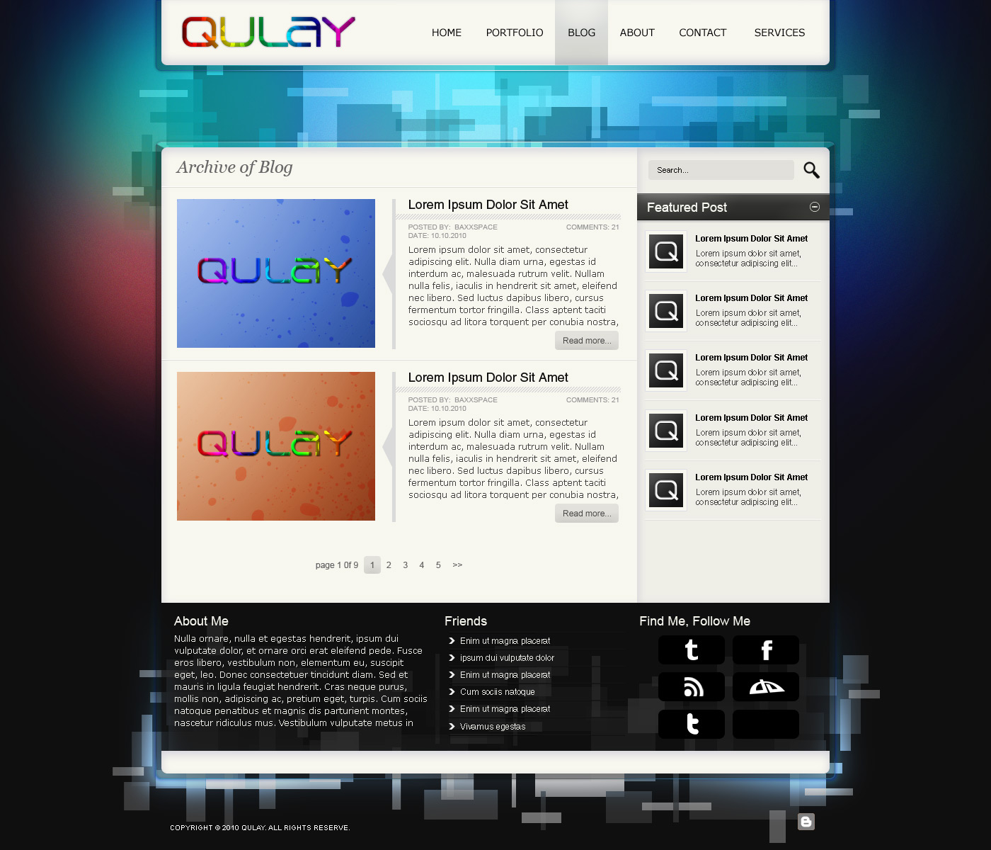 Qulay Blog Design